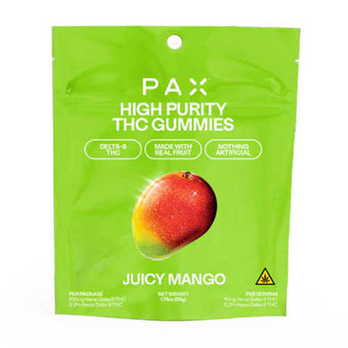 PAX High Purity 10mg THC Gummies 10pk.
