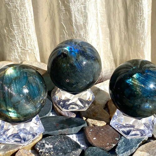 Natural Labradorite Sphere Crystal Ball