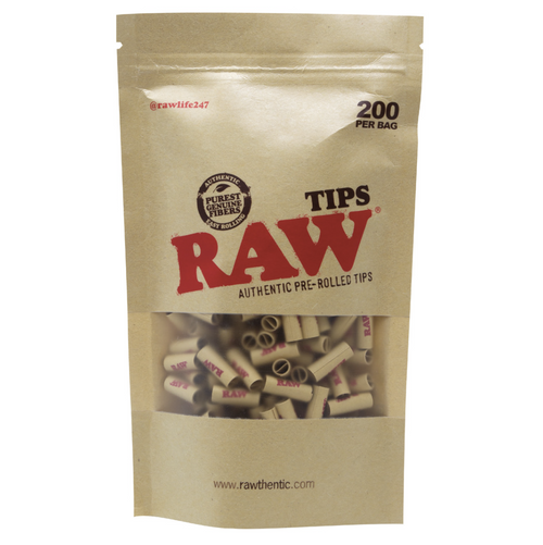 RAW Wide Pre-Rolled Tips - 180 pack