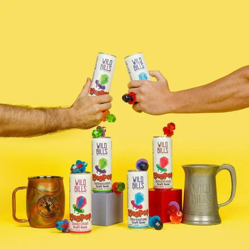 Wild Bill's Craft Beverage Co. - Ring Pop Soda Flavors 12 oz. Can