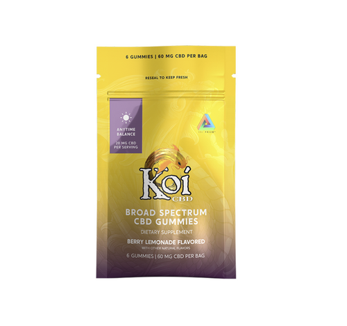 Koi CBD Gummies - Anytime Balance 20mg 6ct. pouch