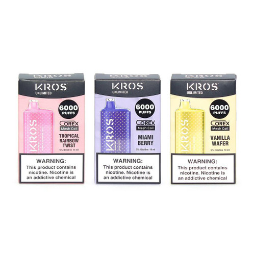 KROS 3 Unlimited 14ML Rechargeable Prefilled 5% Disposable Vape