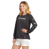 Wildflower Sleeves Women's LS Crusher Tee - jet black