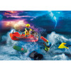Kitesurfer Rescue with Speedboat
