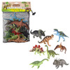 8 piece Dinosaur Assortment with Mesh Bag