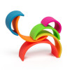 Neon Rainbow 6x Silicone Teether and Toy