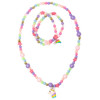 Cheerful Starry Unicorn Necklace and Bracelet Set