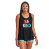 Be Kind Women's Textured Slub Tank - jet black