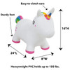 Bouncy Inflatable Jump-Along - Unicorn