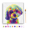 Pop Art Dog Stretched Canvas Paint Kit
