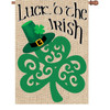 Shamrock Luck o' the Irish House Banner