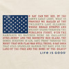 National Anthem Flag tee - Putty White USA Flag