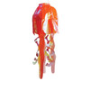 18" Orange Iridescent Jellyfish 3D Windsock
