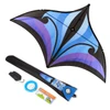 5ft Brasington Swift Delta Kite - Aqua and Violet