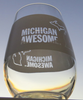Michigan Awesome Wine Glass