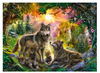 Wolf Family in the Sun 200pc XXL Puzzle - Completed
