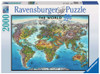 World Map 2000 piece puzzle by Ravensburger