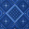 Blue Bandanna color  Half Size Infinity Bandana