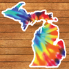 Tie Dye Die Cut Michigan sticker