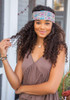 Grey Flower Stamp Boho Bandeau