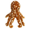 Octopus 12" brown / white  plush