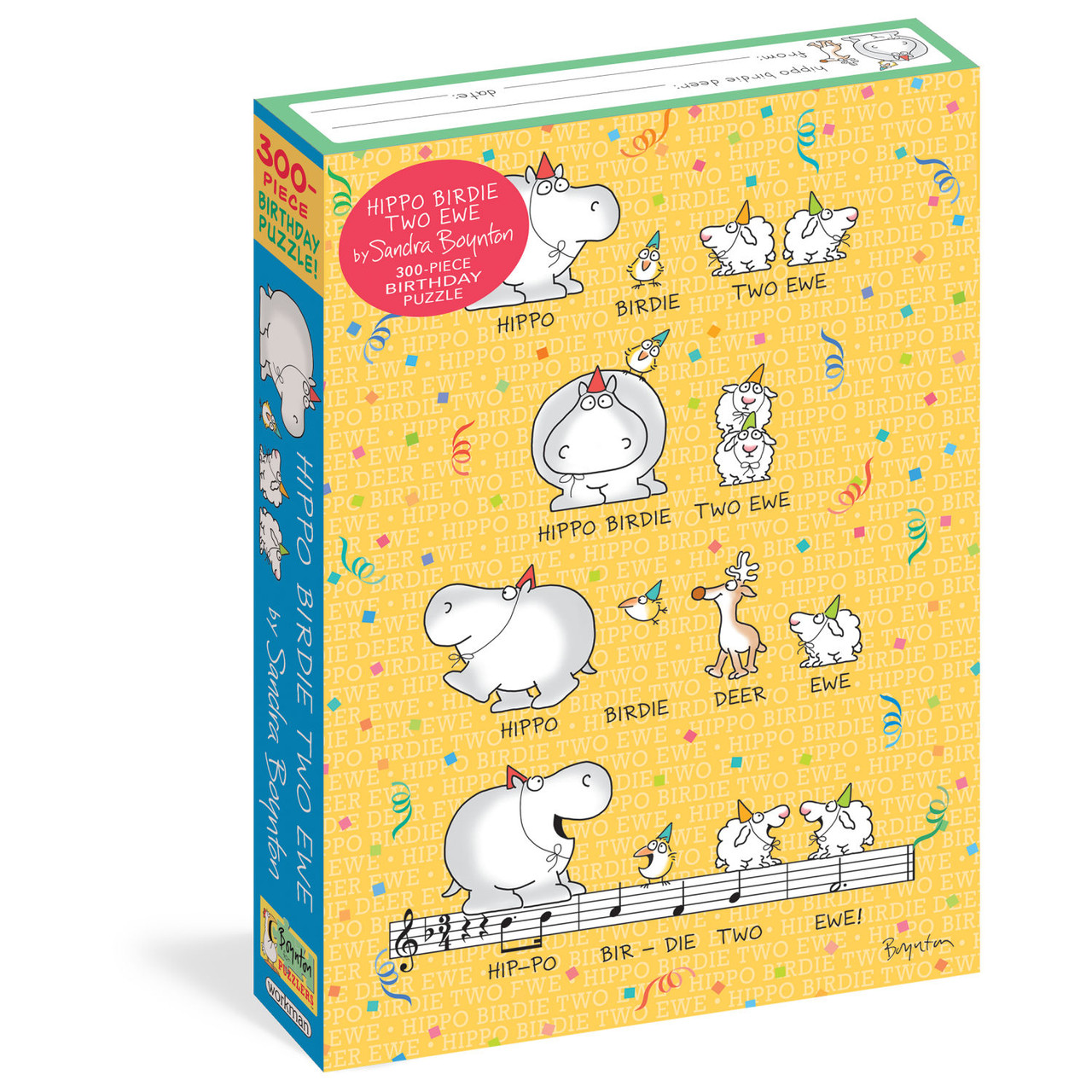Hippo Birdie Two Ewe 300-Piece Birthday Puzzle - MACkite