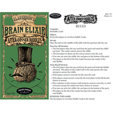 Clarendon's Brain Elixir After Dinner Riddles - MACkite