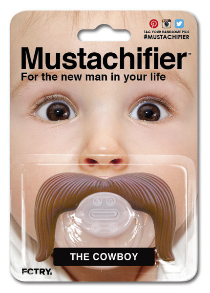 Cowboy Mustache Pacifier MACkite