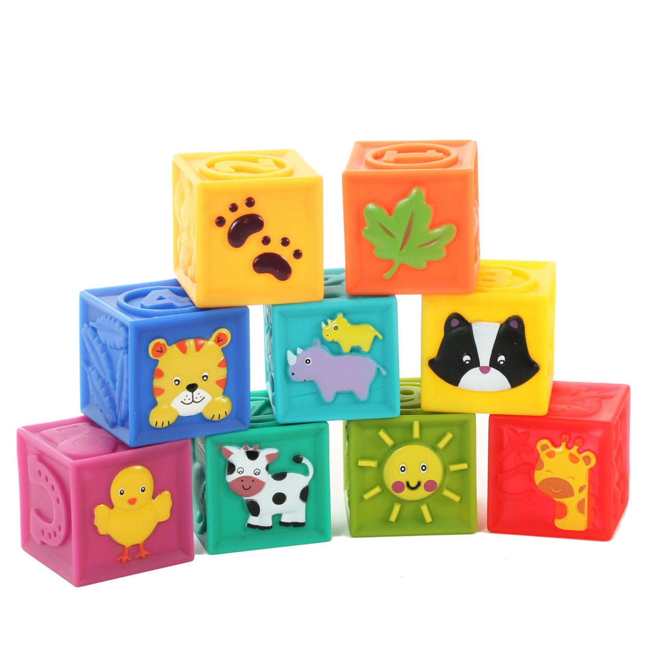 Early years squeak hot sale and stack blocks