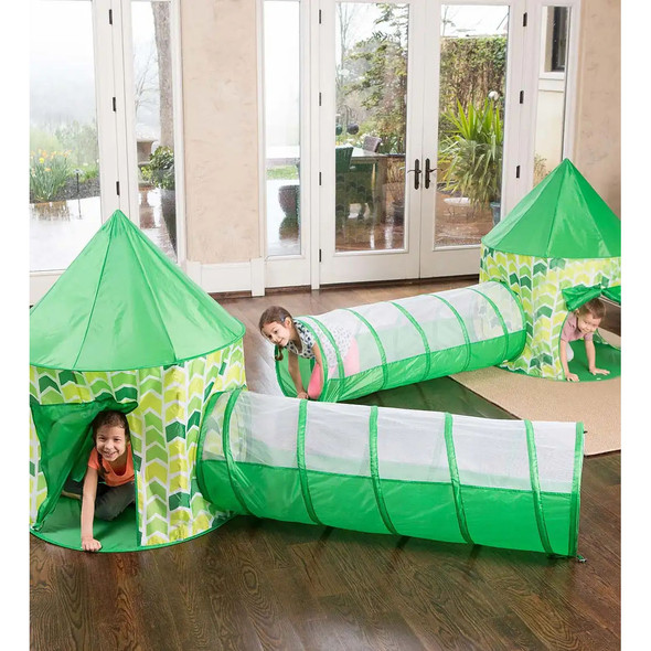 Pop-Up Play Tents and Tunnels - Set of Four