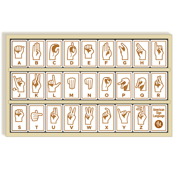 Sign Language Alphabet Tiles