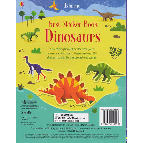 First Sticker Book - Dinosaurs