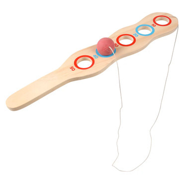 Wooden Flip Paddle Game