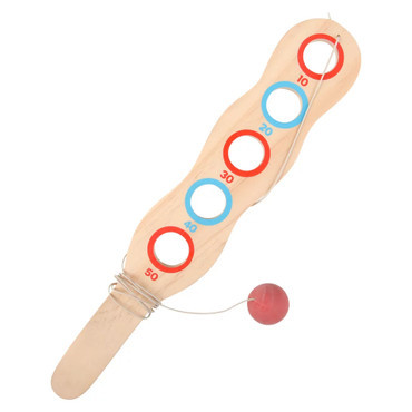 Wooden Flip Paddle Game