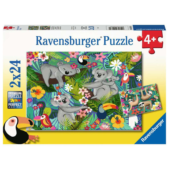 Koalas and Sloths 2 x 24pc Puzzles
