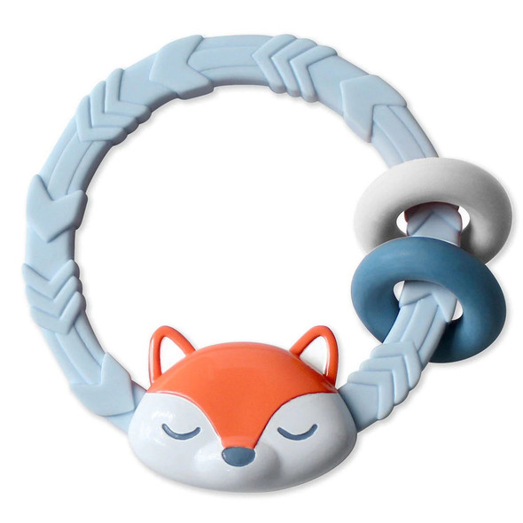 Ritzy Rattle with Teething Rings - Fox