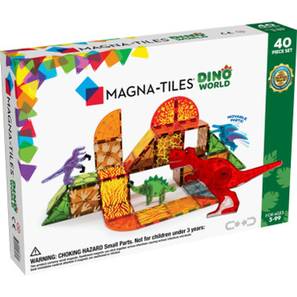 Magna-Tiles Dino World - 40 Piece Set