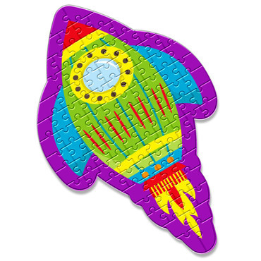 Rocket Shaped Puzzle - 100pc