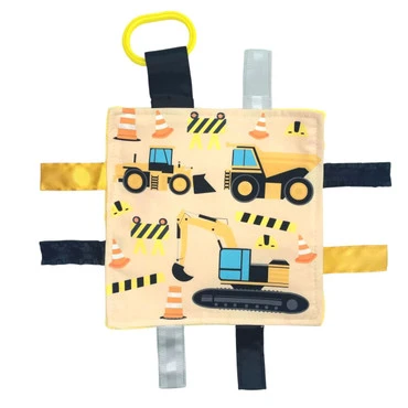 Tag Toy Crinkle Square - Construction