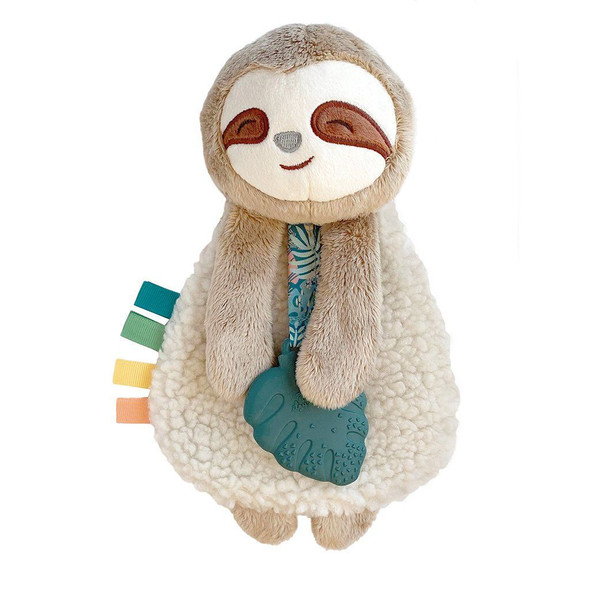 Itzy Lovey Plush and Teether Toy - Peyton the Sloth