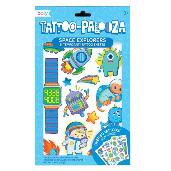 Tattoo-Palooza Temporary Tattoos - Space Explorers