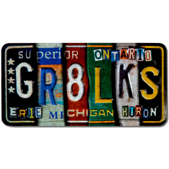 GR8LKS Vintage License Plate Magnet
