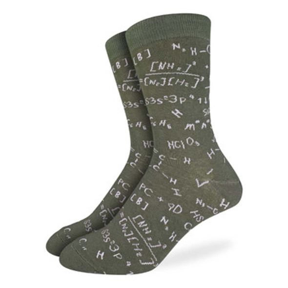 Men's Chemistry Formulas Socks size 7-12
