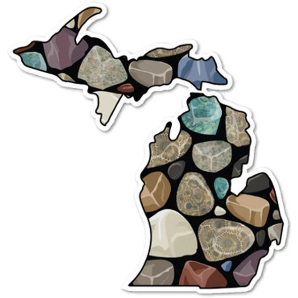Michigan Rockhound Sticker
