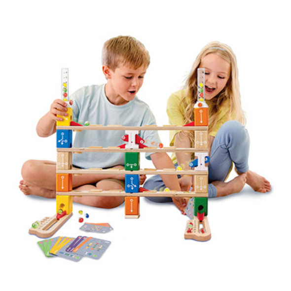 Quadrilla Wooden Marble Run Basic Coding Set