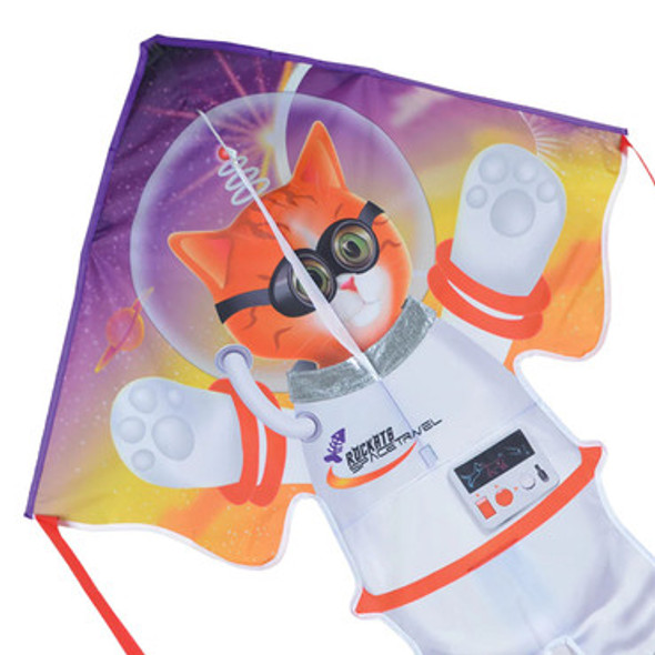 Large Easy Flyer Kite - Catstronaut