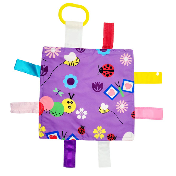 Tag Toy Crinkle Square 8x8 - Garden
