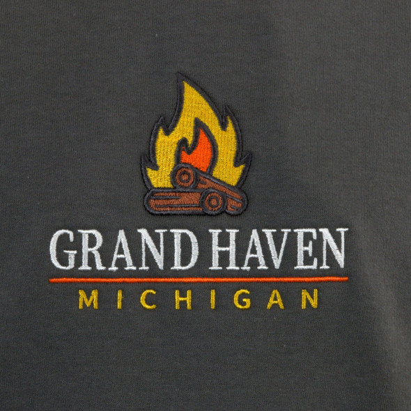 Grand Haven Campfire Crew Sweatshirt - charcoal
