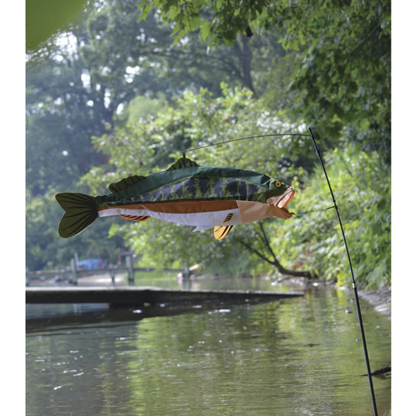 Swimming Fish Yard Art - Large Mouth Bass