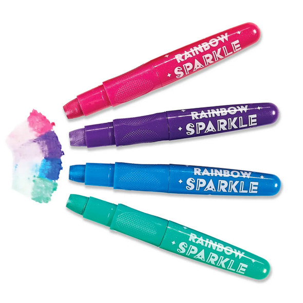 Rainbow Sparkle Metallic Watercolor Gel Crayons - 12pk
